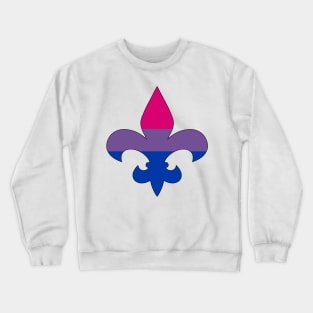 Fleur De Lis Bi Pride! Crewneck Sweatshirt